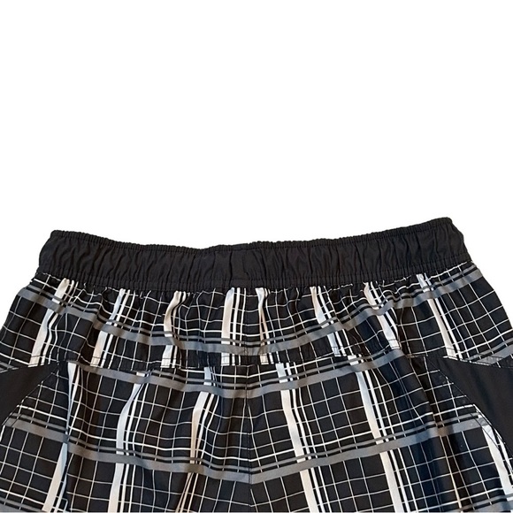 NIKE Mens Swimsuit Beachwear Black Charcoal Light gray Tie Size Large LIKE NEW - Picture 8 of 9